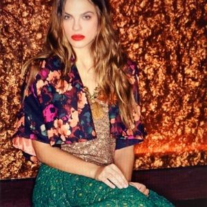 ANTHROPOLOGIE TABITHA FLORAL BOLERO